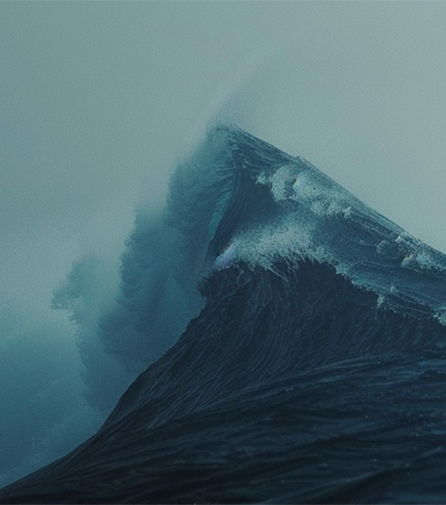 Gigantic ocean wave